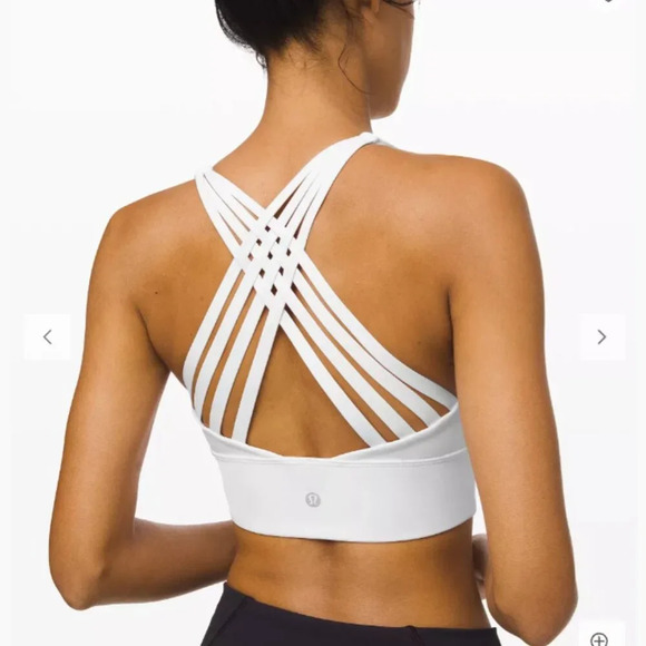 lululemon athletica Other - 🚫SOLD🚫 Lululemon Free to Be Moved Bra Medium Support, A/B Cup White 2